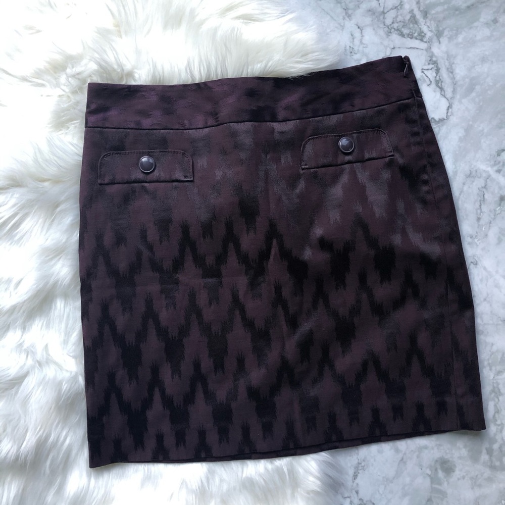 LOFT Purple Mini Skirt Sz 6